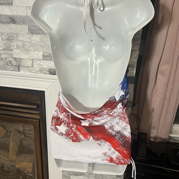 Patriotic American Flag Two-Piece Tankini Swimwear – Women’s 2X | NWOT - Picture 6 of 6